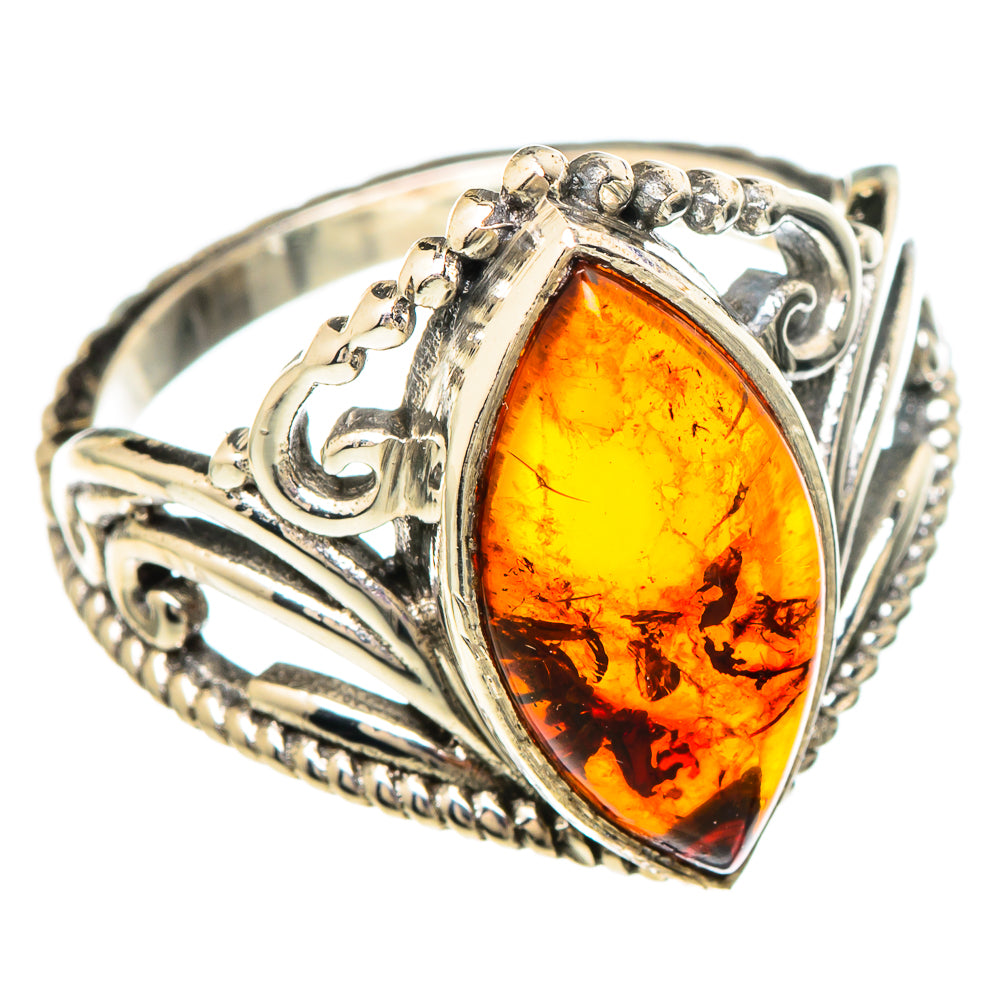 Baltic Amber Rings handcrafted by Ana Silver Co - RING100218