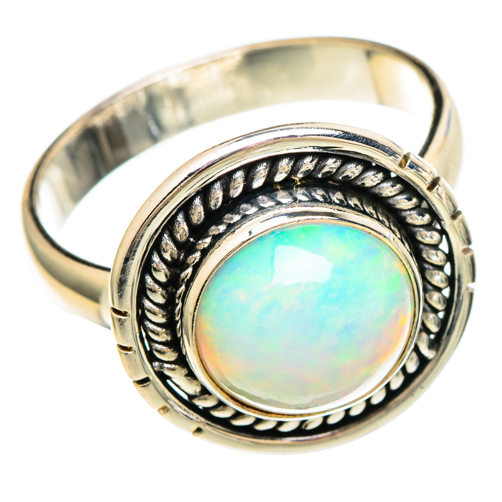 Ethiopian Opal Rings handcrafted by Ana Silver Co - RING100233