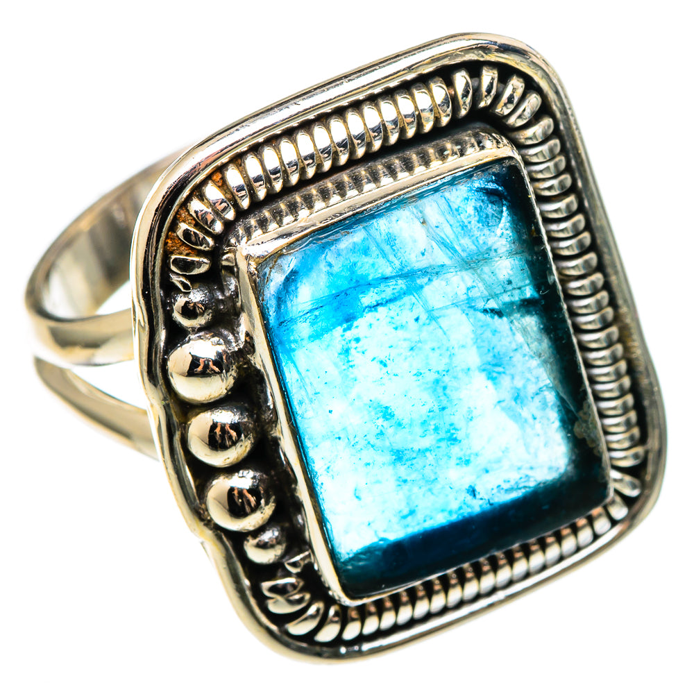 Blue Fluorite Rings handcrafted by Ana Silver Co - RING100283