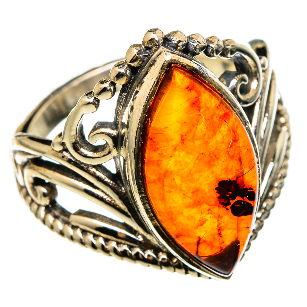 Baltic Amber Rings handcrafted by Ana Silver Co - RING100302
