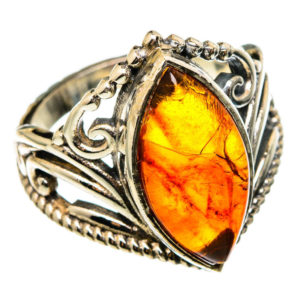 Baltic Amber Rings handcrafted by Ana Silver Co - RING100308