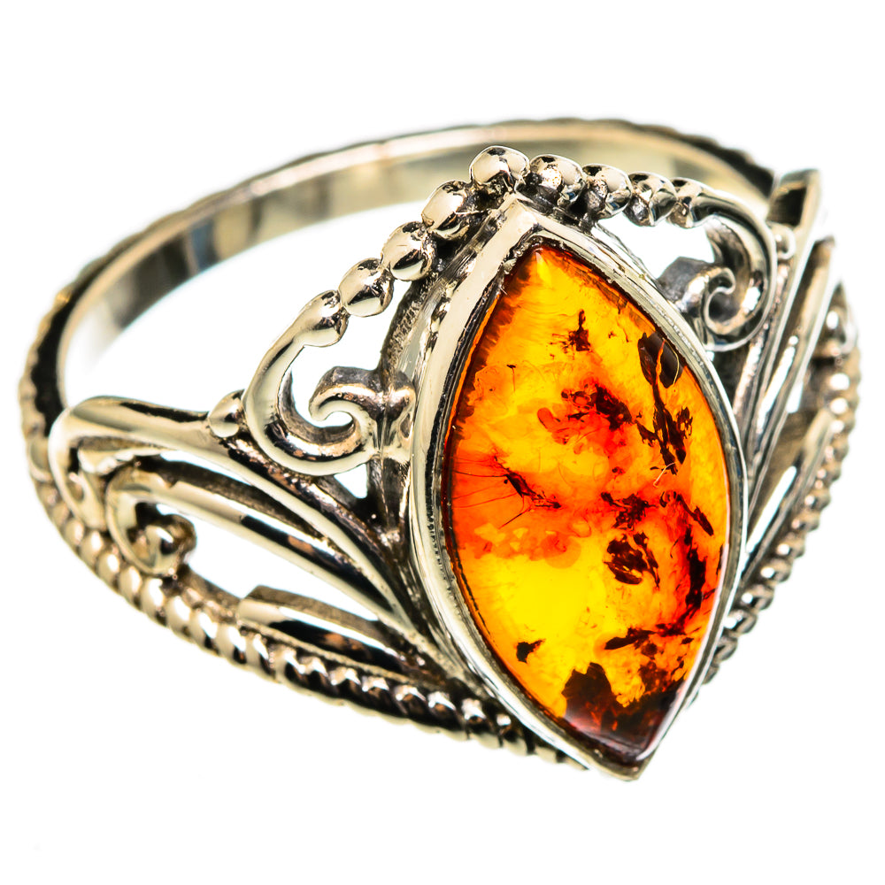 Baltic Amber Rings handcrafted by Ana Silver Co - RING100324