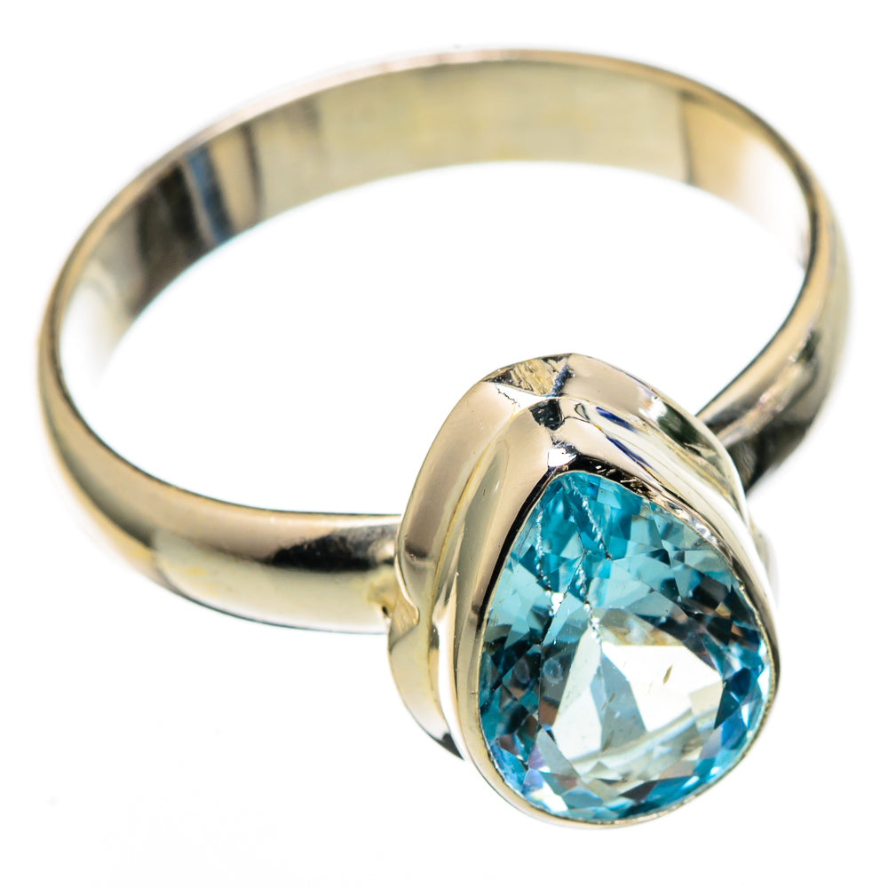 Blue Topaz Rings handcrafted by Ana Silver Co - RING100338