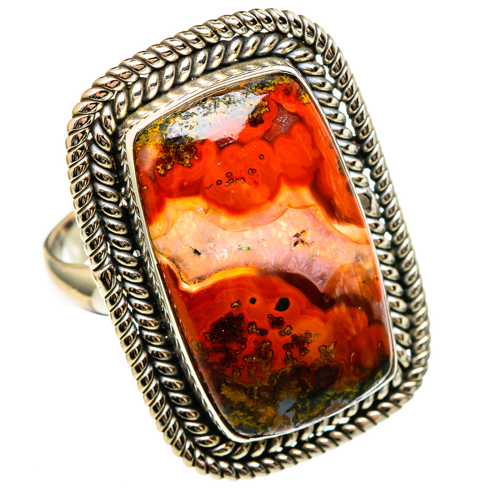 Moroccan Agate Rings handcrafted by Ana Silver Co - RING100400