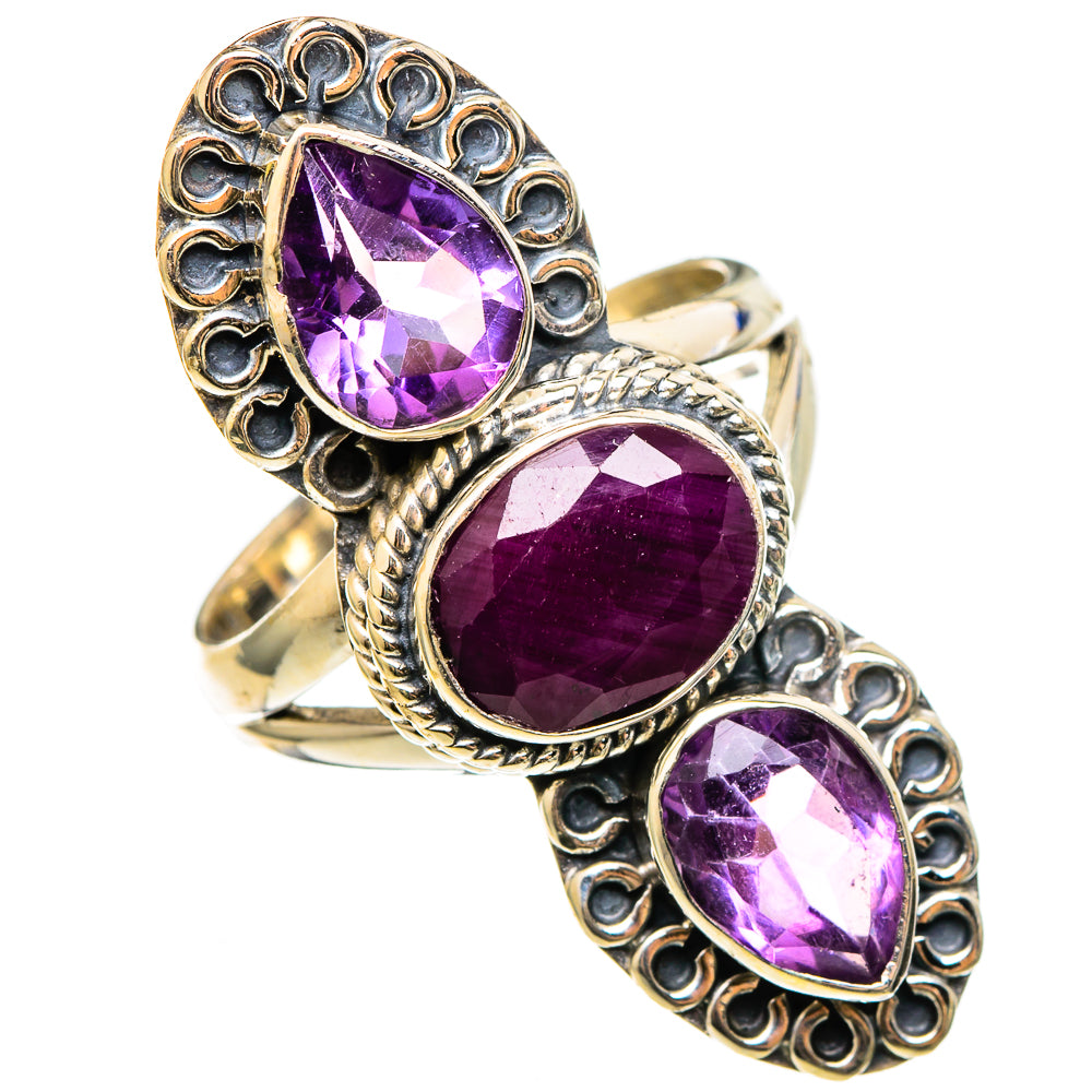 Ruby Rings handcrafted by Ana Silver Co - RING100408