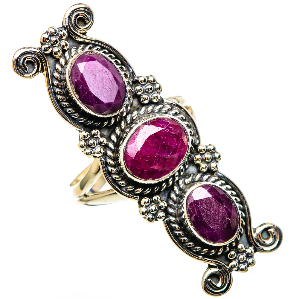 Ruby Rings handcrafted by Ana Silver Co - RING100431