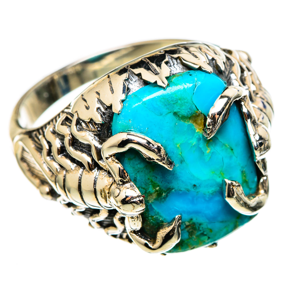 Chrysocolla Rings handcrafted by Ana Silver Co - RING100436
