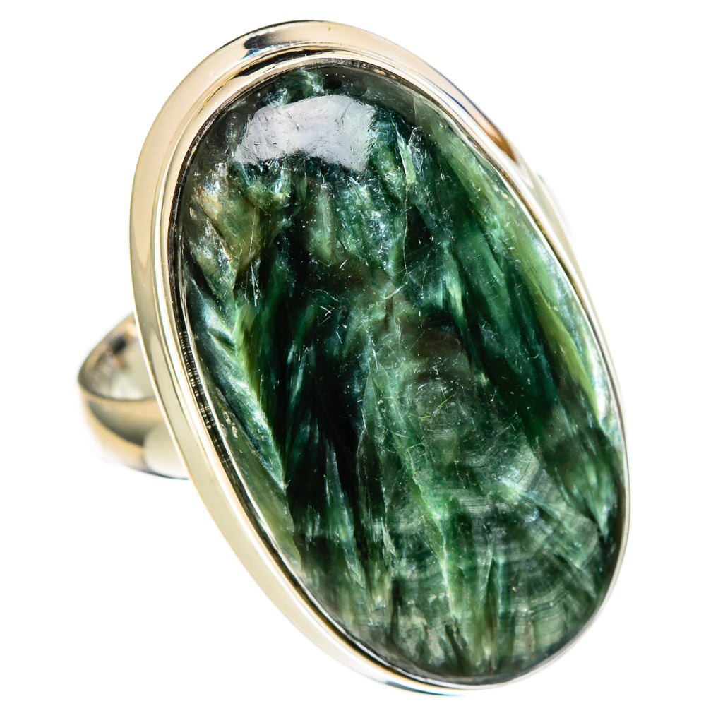 Seraphinite Rings handcrafted by Ana Silver Co - RING100437