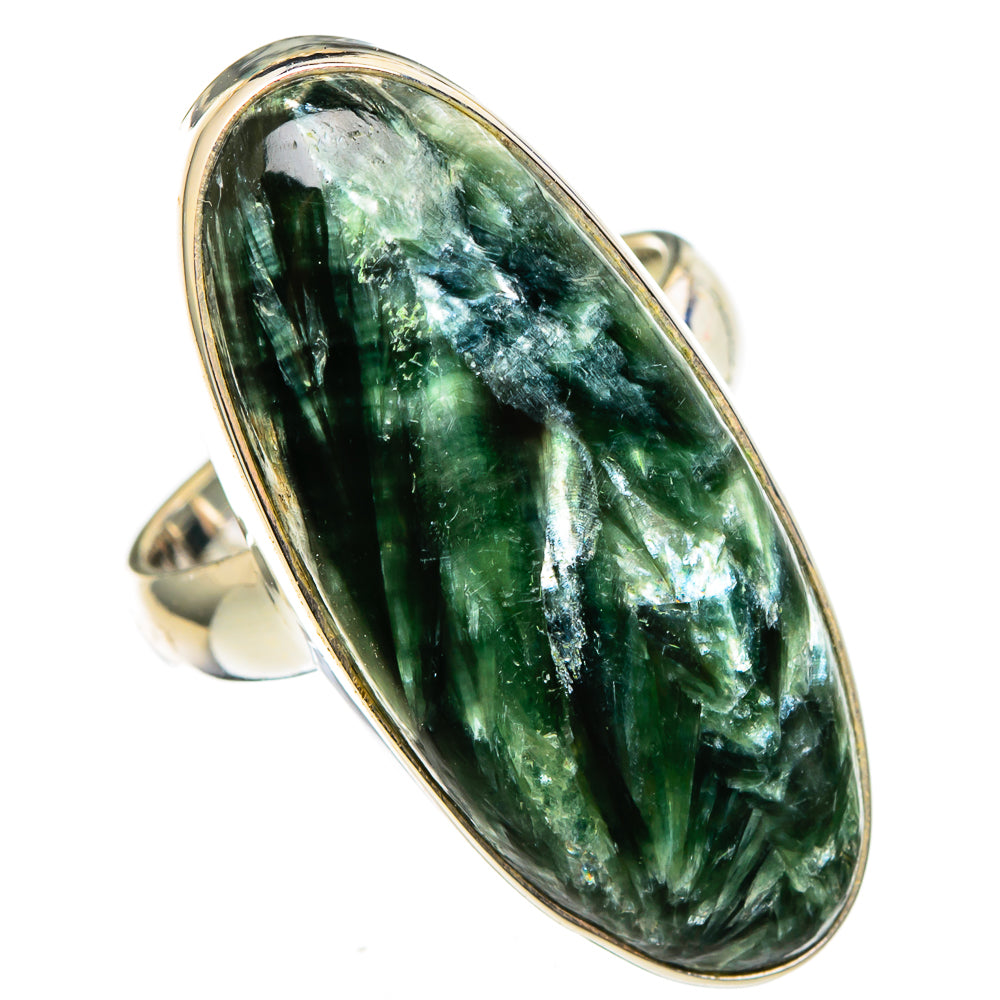 Seraphinite Rings handcrafted by Ana Silver Co - RING100438