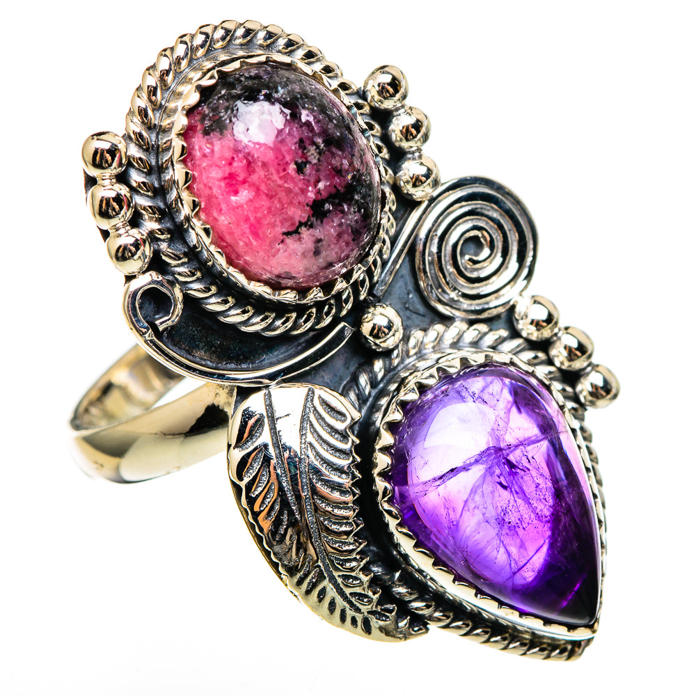 Rhodonite Rings handcrafted by Ana Silver Co - RING100447