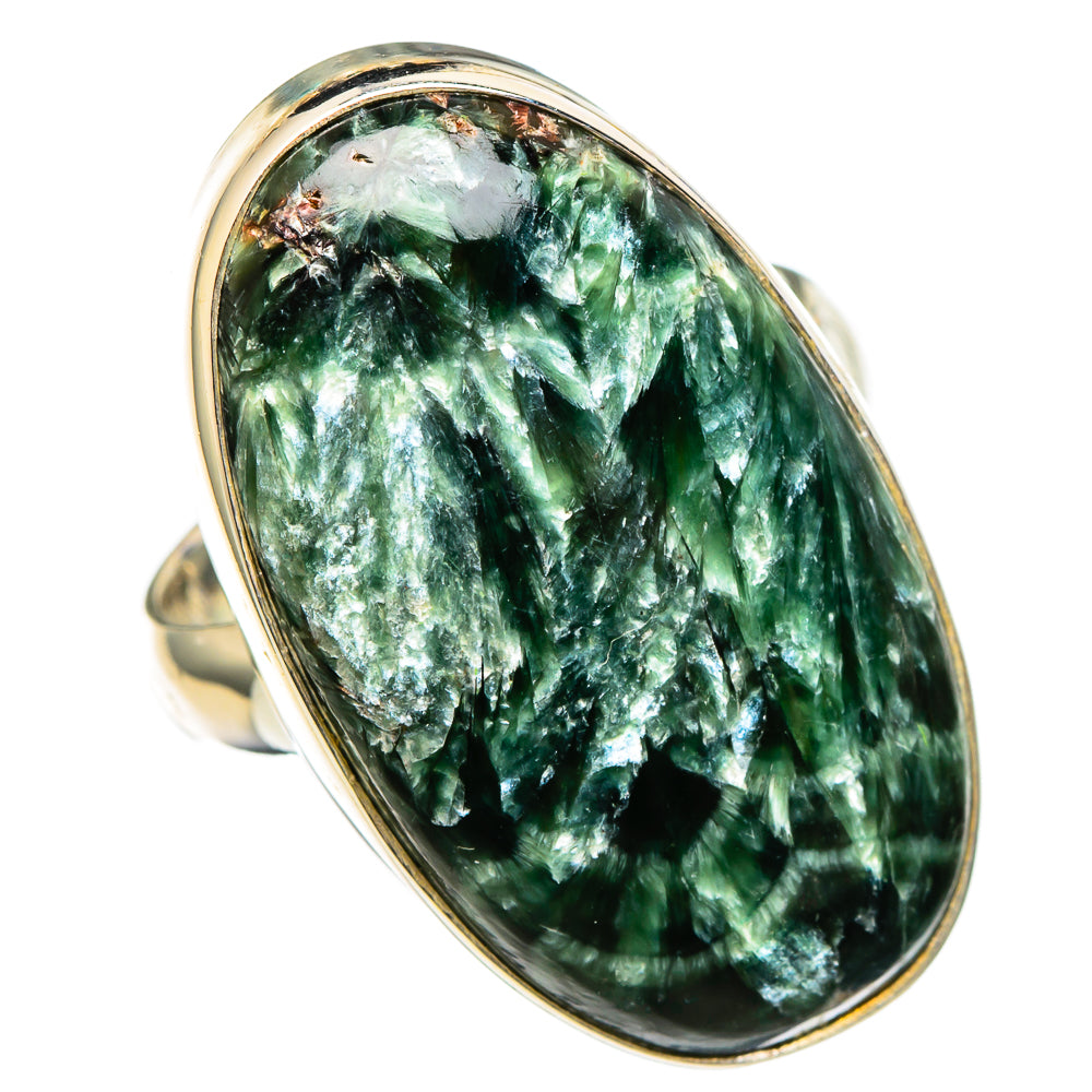 Seraphinite Rings handcrafted by Ana Silver Co - RING100486 - Photo 2