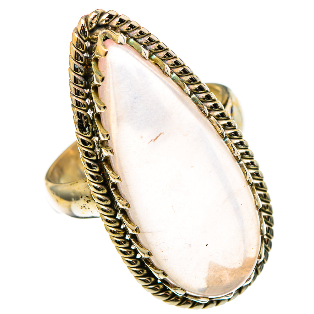 Rose Quartz Rings handcrafted by Ana Silver Co - RING100505