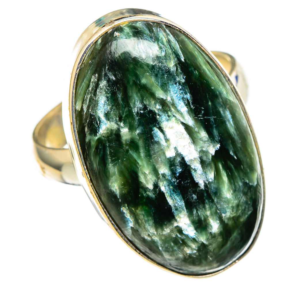 Seraphinite Rings handcrafted by Ana Silver Co - RING100508