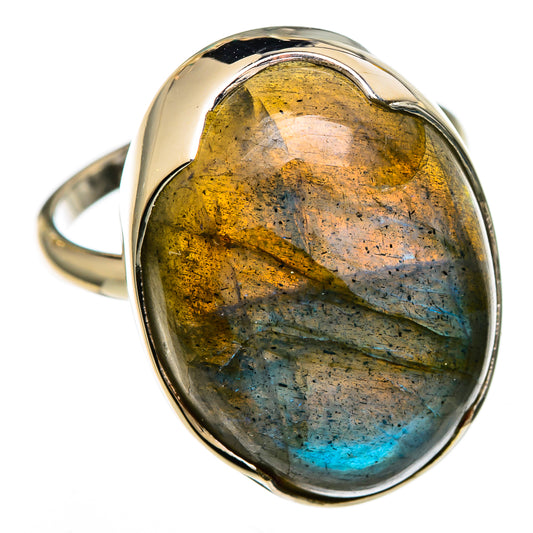 Labradorite Rings handcrafted by Ana Silver Co - RING100577