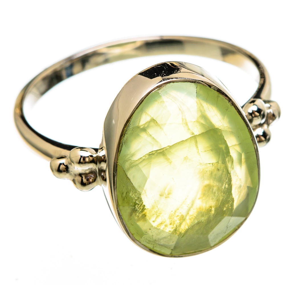 Prehnite Rings handcrafted by Ana Silver Co - RING100582