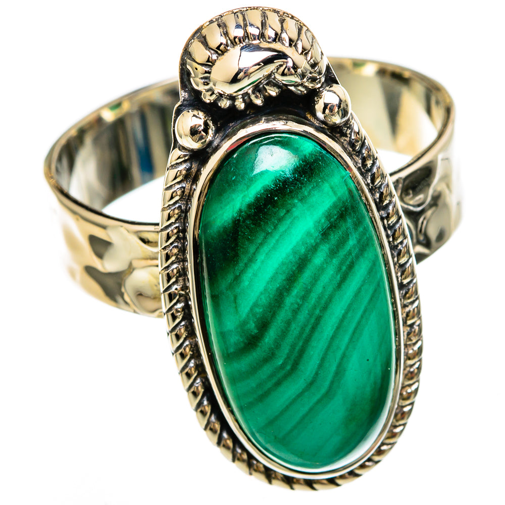Malachite Rings handcrafted by Ana Silver Co - RING100583