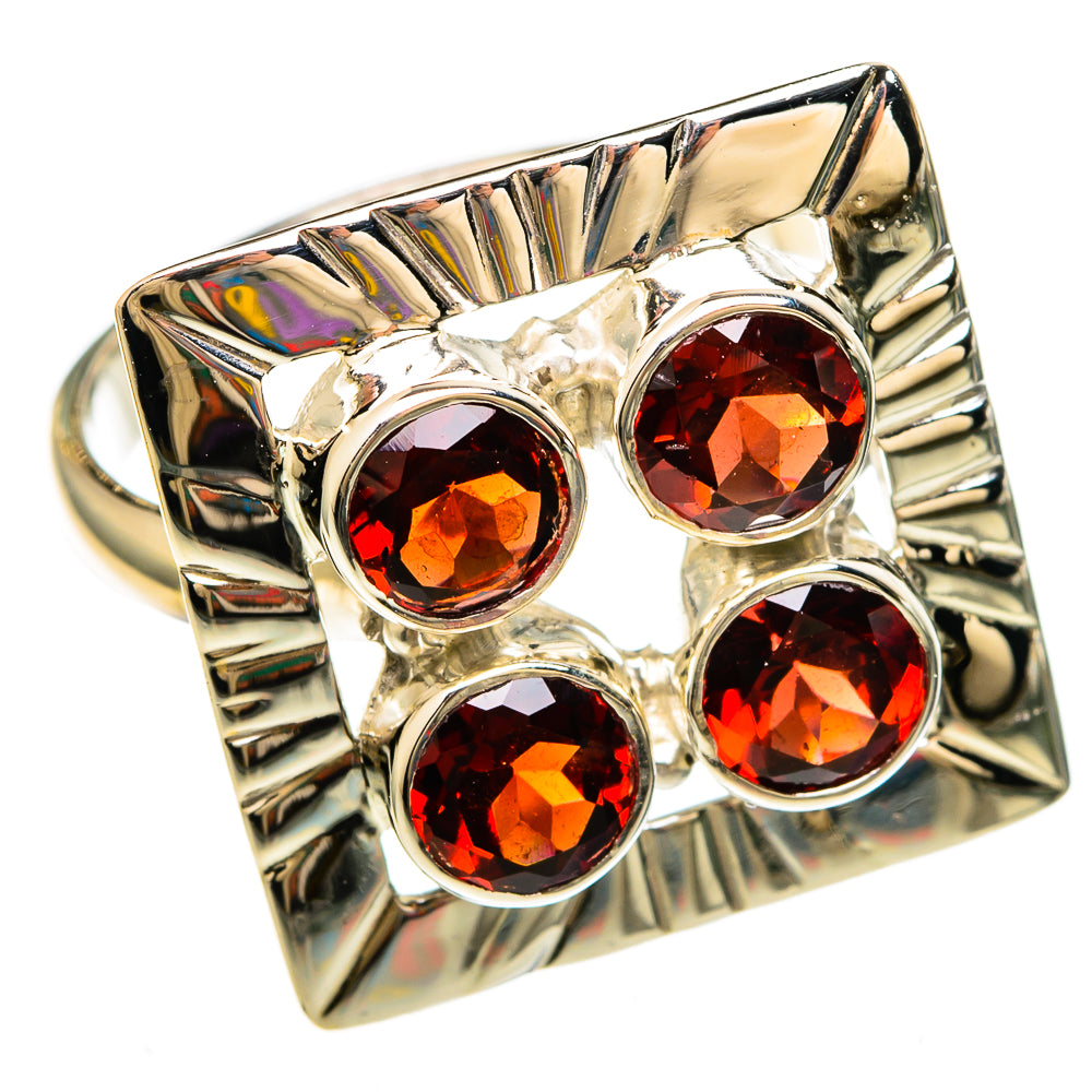 Garnet Rings handcrafted by Ana Silver Co - RING100589