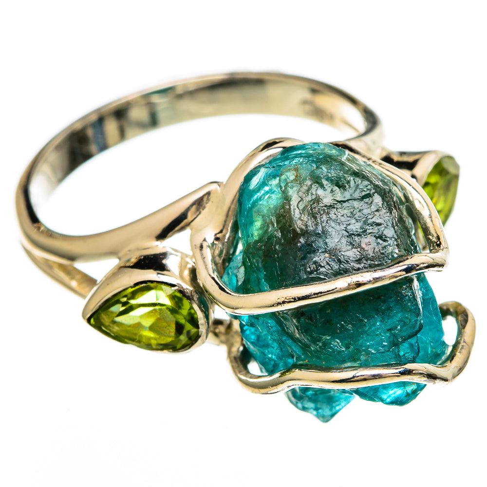 Blue Fluorite Rings handcrafted by Ana Silver Co - RING100606