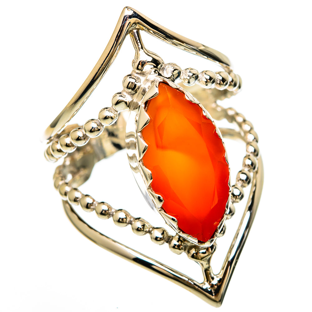 Carnelian Rings handcrafted by Ana Silver Co - RING100614