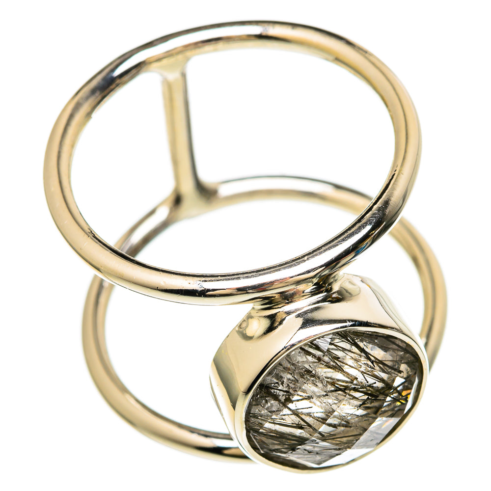 Tourmalinated Quartz Rings handcrafted by Ana Silver Co - RING100640