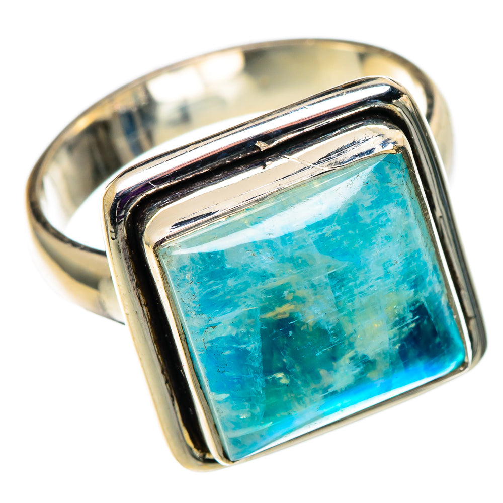 Rainbow Moonstone Rings handcrafted by Ana Silver Co - RING100728