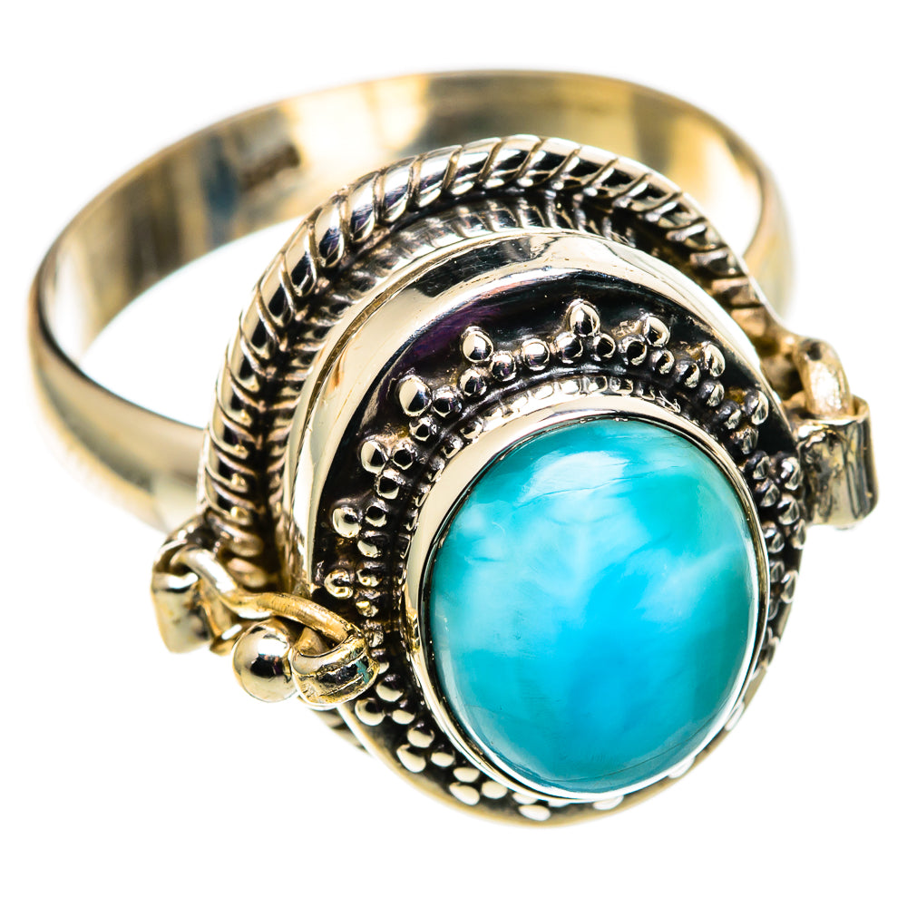 Larimar Rings handcrafted by Ana Silver Co - RING100747