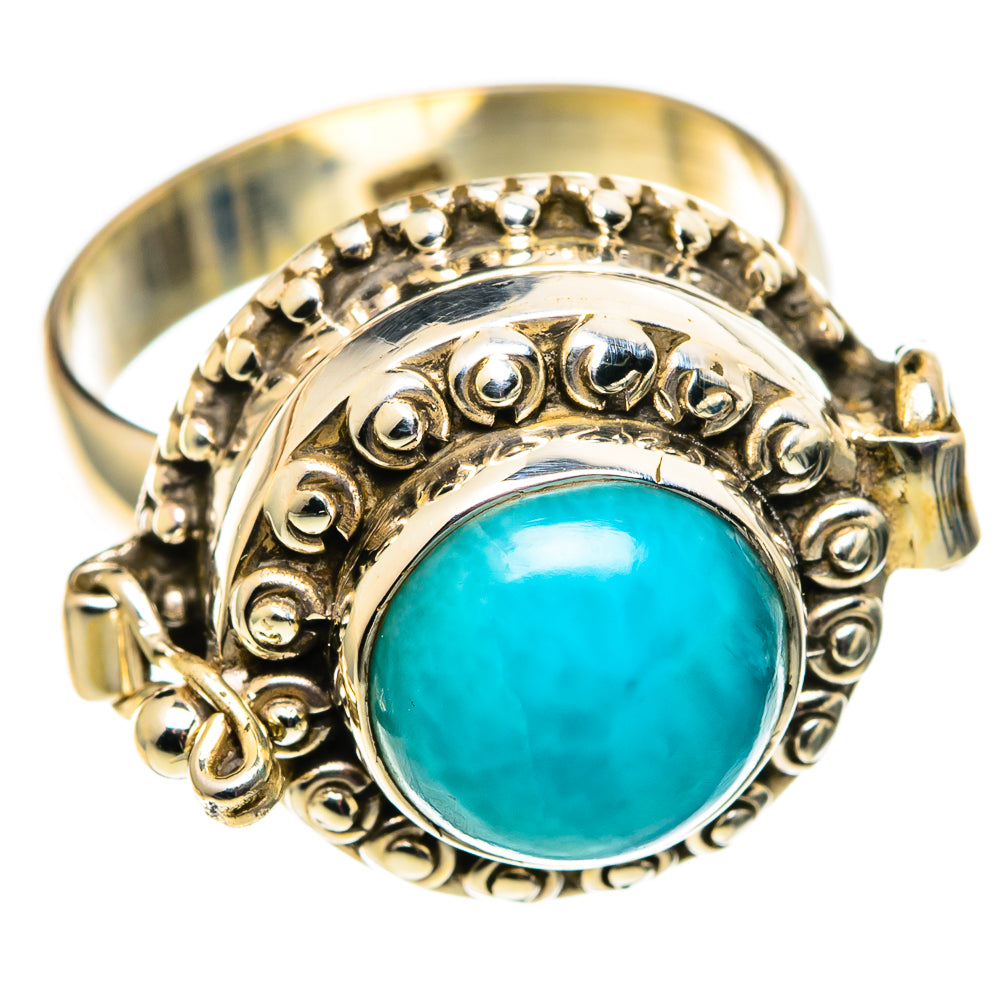 Larimar Rings handcrafted by Ana Silver Co - RING100796 - Photo 2