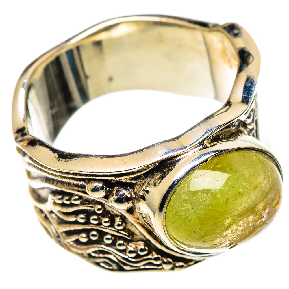 Prehnite Rings handcrafted by Ana Silver Co - RING100869 - Photo 2
