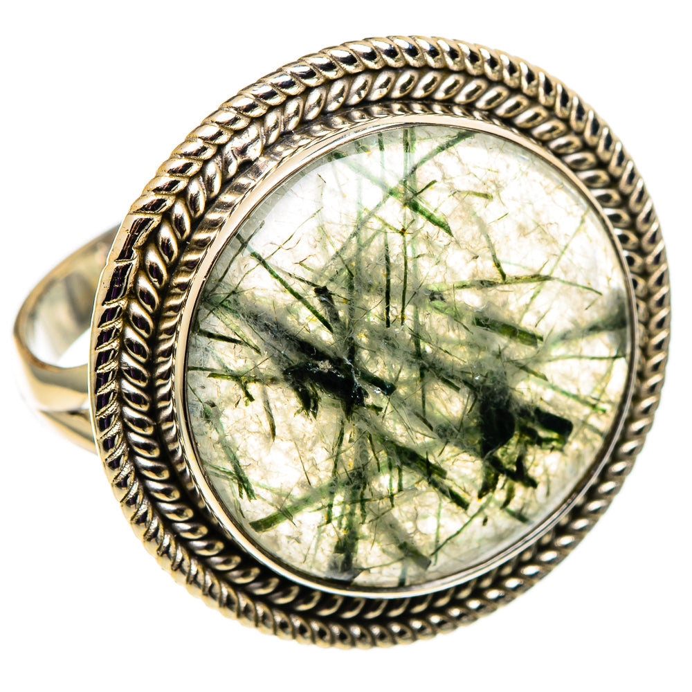 Tourmalinated Quartz Rings handcrafted by Ana Silver Co - RING100880 - Photo 2