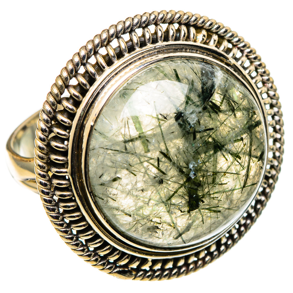 Tourmalinated Quartz Rings handcrafted by Ana Silver Co - RING100898 - Photo 2