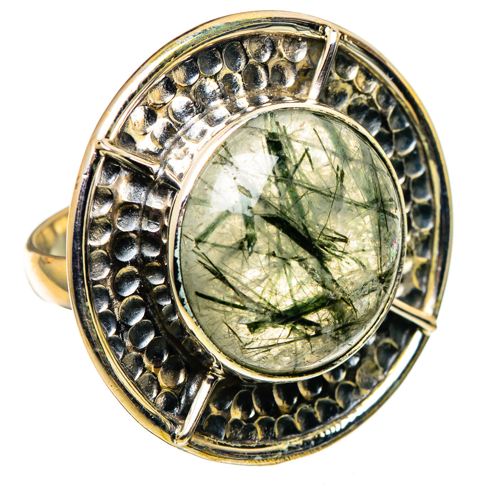 Tourmalinated Quartz Rings handcrafted by Ana Silver Co - RING100927 - Photo 2