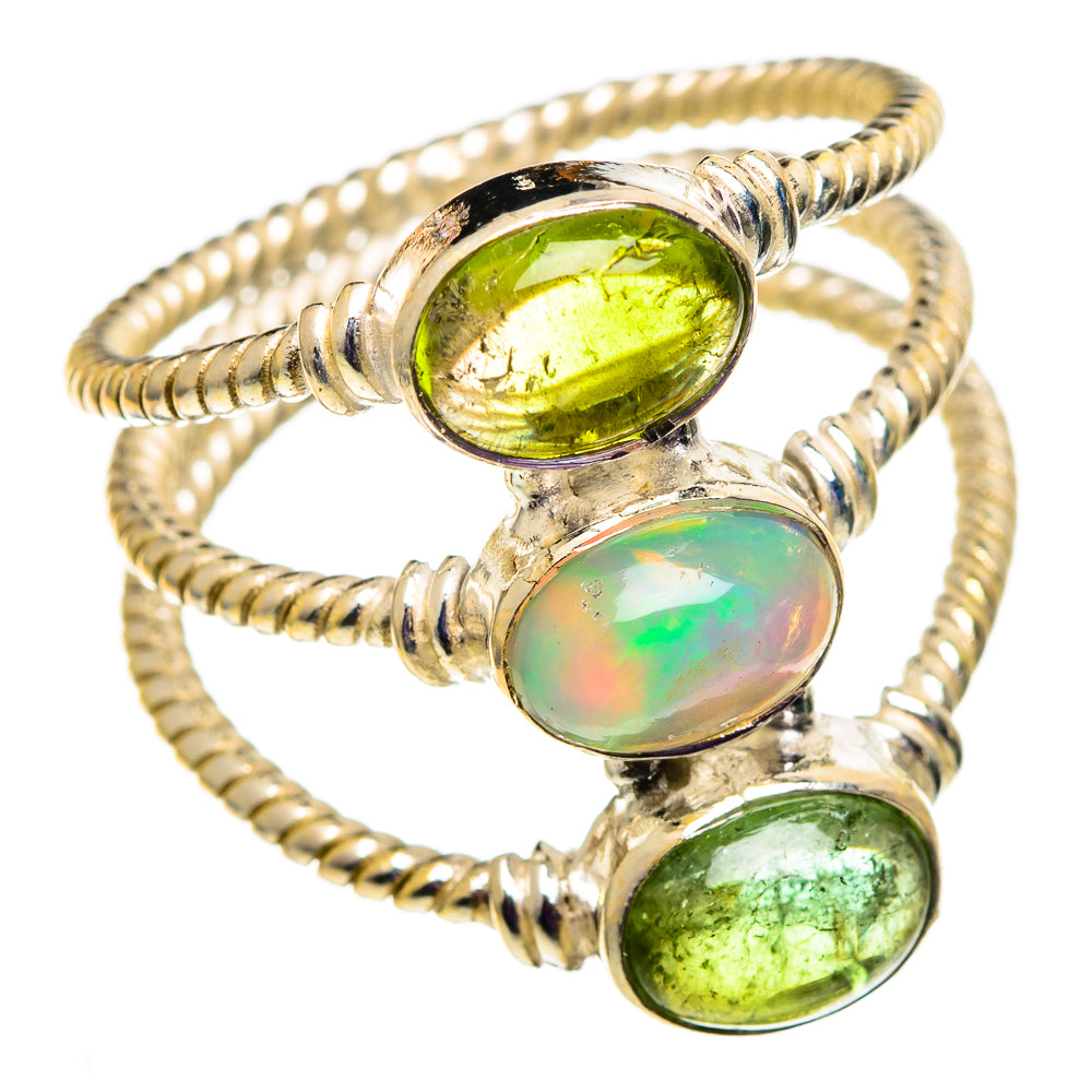 Ethiopian Opal Rings handcrafted by Ana Silver Co - RING101014