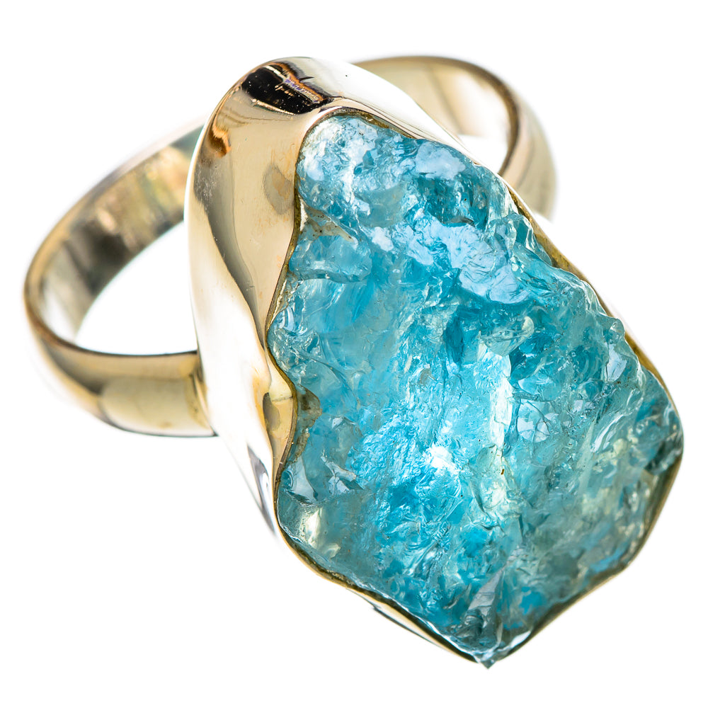 Aquamarine Rings handcrafted by Ana Silver Co - RING101025