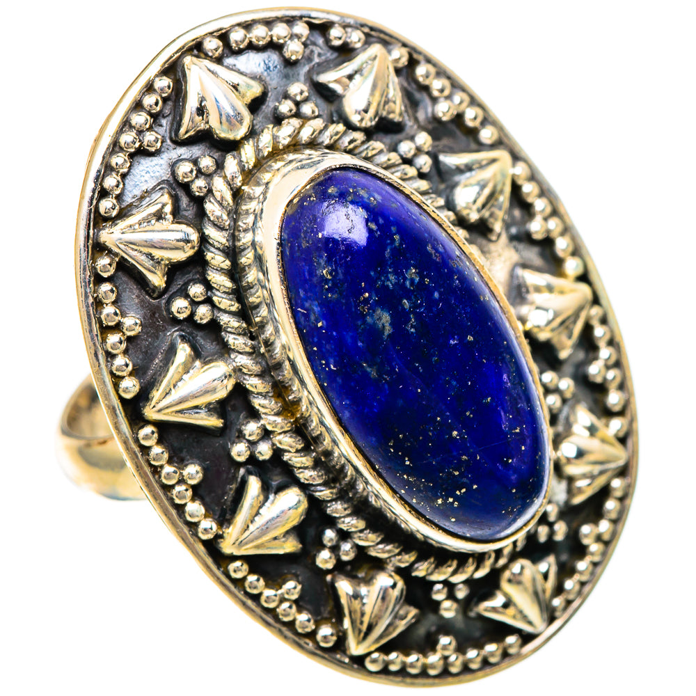 Lapis Lazuli Rings handcrafted by Ana Silver Co - RING101026 - Photo 2