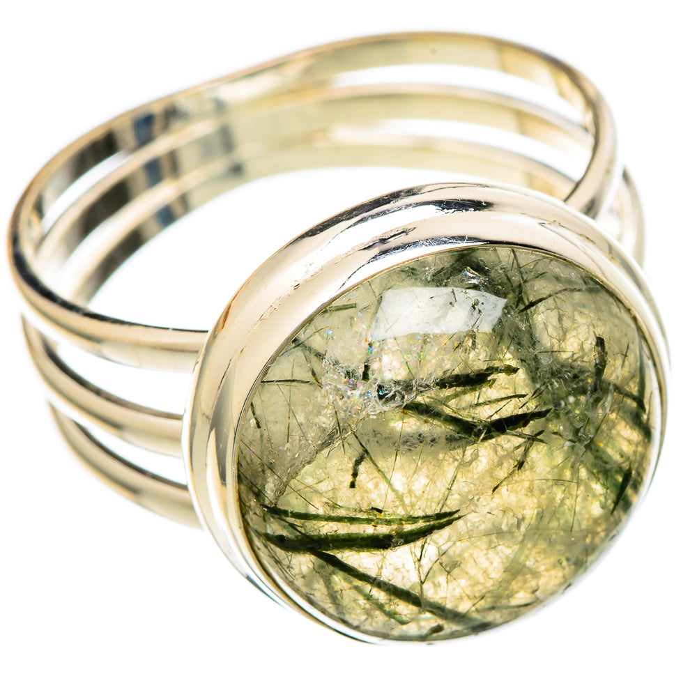 Tourmalinated Quartz Rings handcrafted by Ana Silver Co - RING101073 - Photo 2