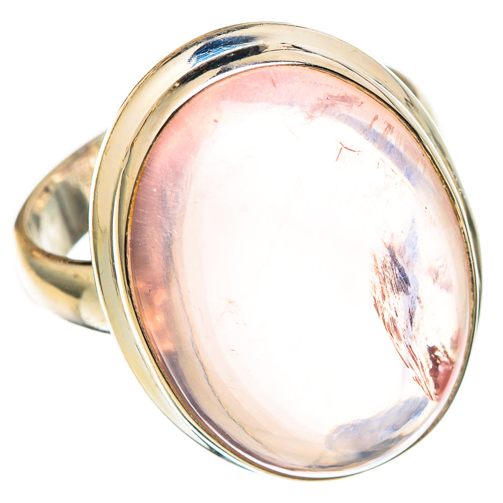 Rose Quartz Rings handcrafted by Ana Silver Co - RING101093
