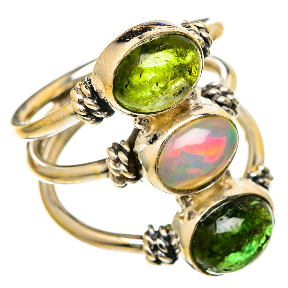 Ethiopian Opal Rings handcrafted by Ana Silver Co - RING101104