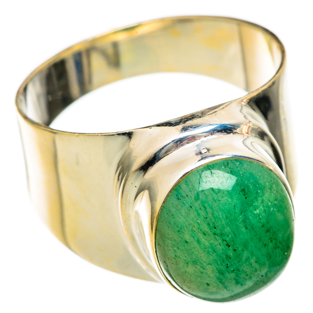 Green Aventurine Rings handcrafted by Ana Silver Co - RING101147 - Photo 2