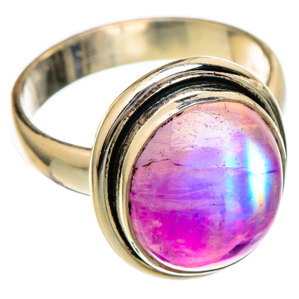 Pink Moonstone Rings handcrafted by Ana Silver Co - RING101180