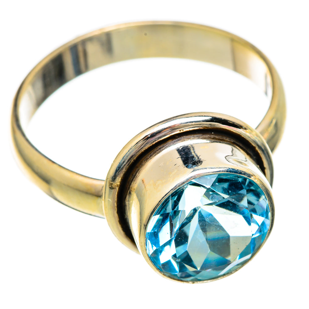 Blue Topaz Rings handcrafted by Ana Silver Co - RING101204 - Photo 2