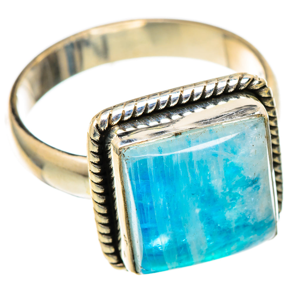 Rainbow Moonstone Rings handcrafted by Ana Silver Co - RING101378