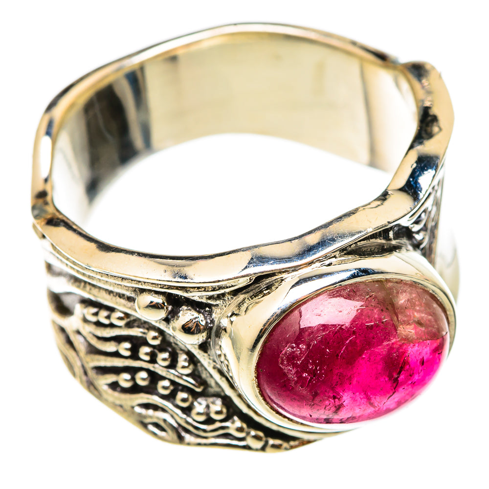 Pink Tourmaline Rings handcrafted by Ana Silver Co - RING101411