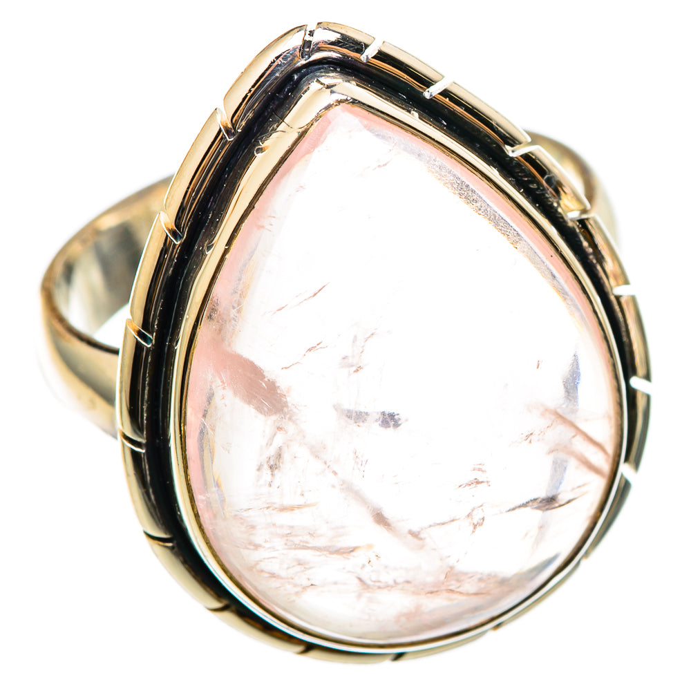 Rose Quartz Rings handcrafted by Ana Silver Co - RING101459