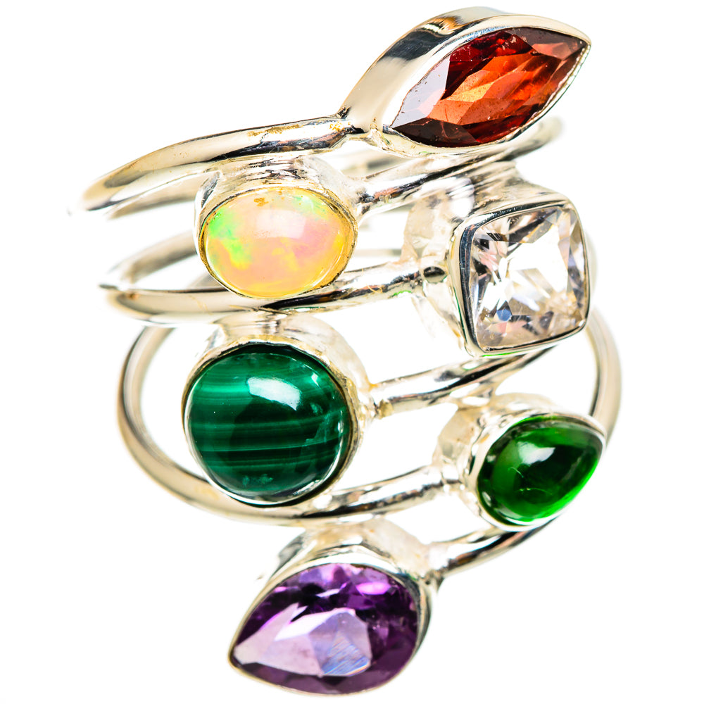Malachite Rings handcrafted by Ana Silver Co - RING101525