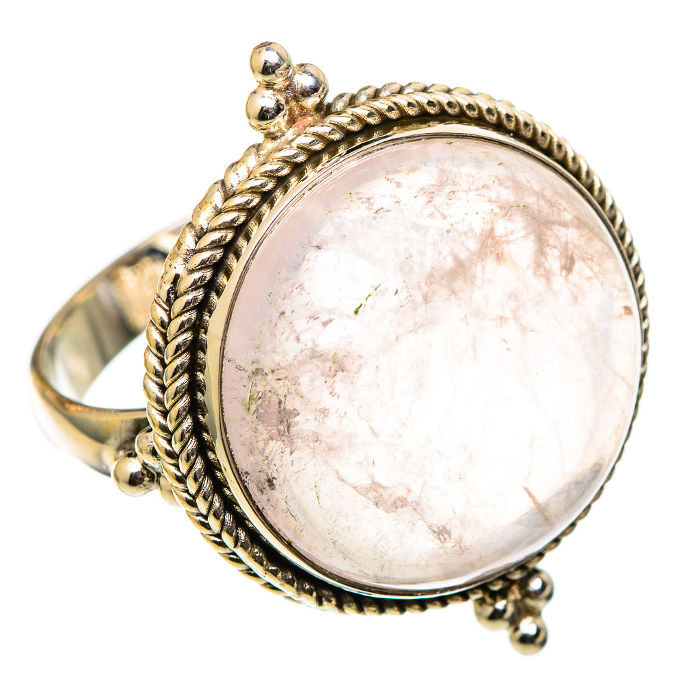 Rose Quartz Rings handcrafted by Ana Silver Co - RING101536