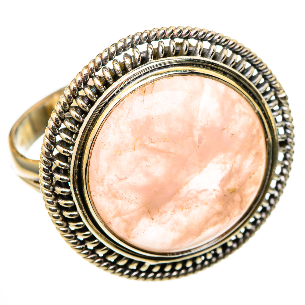 Rose Quartz Rings handcrafted by Ana Silver Co - RING101578 - Photo 2