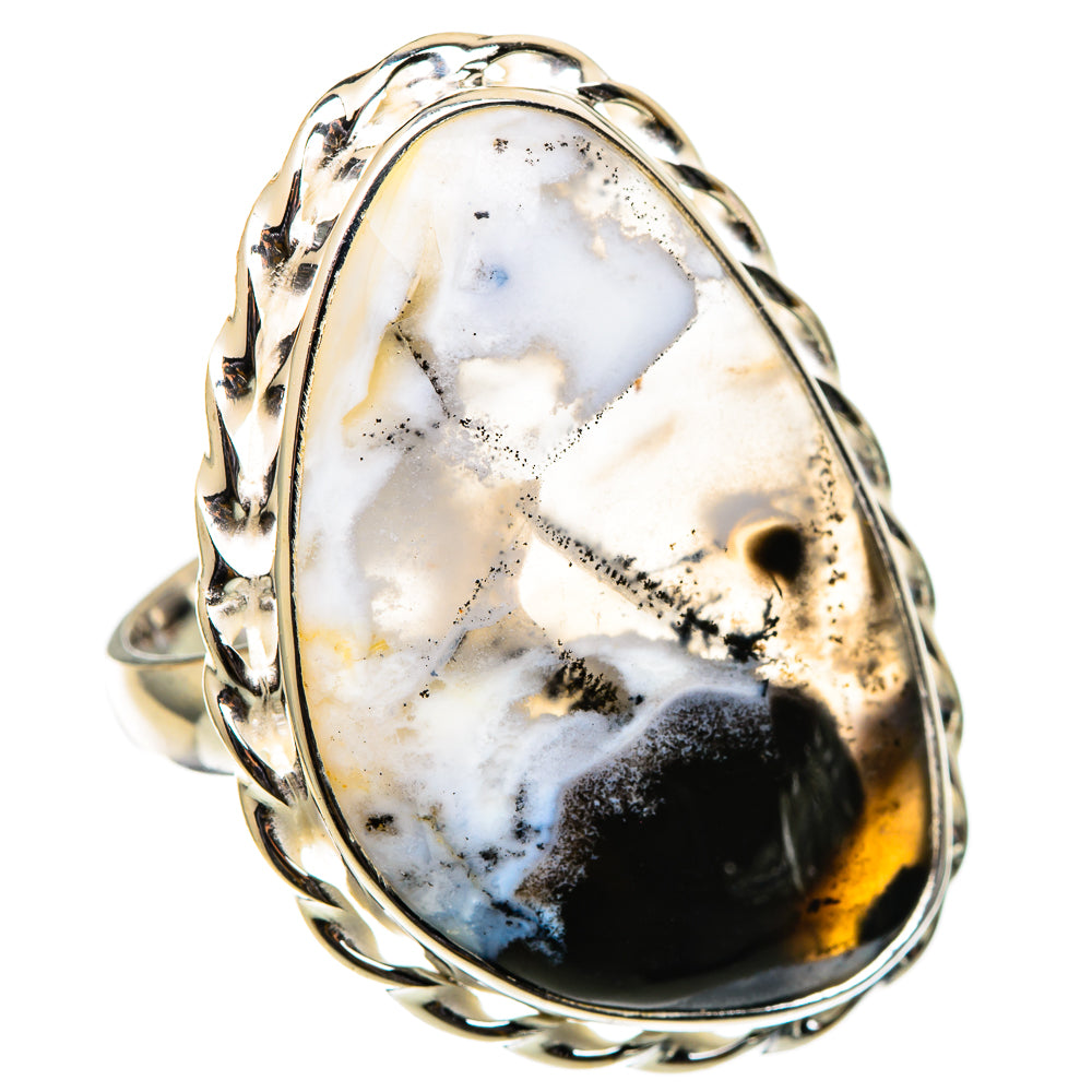 Dendritic Opal Rings handcrafted by Ana Silver Co - RING101616