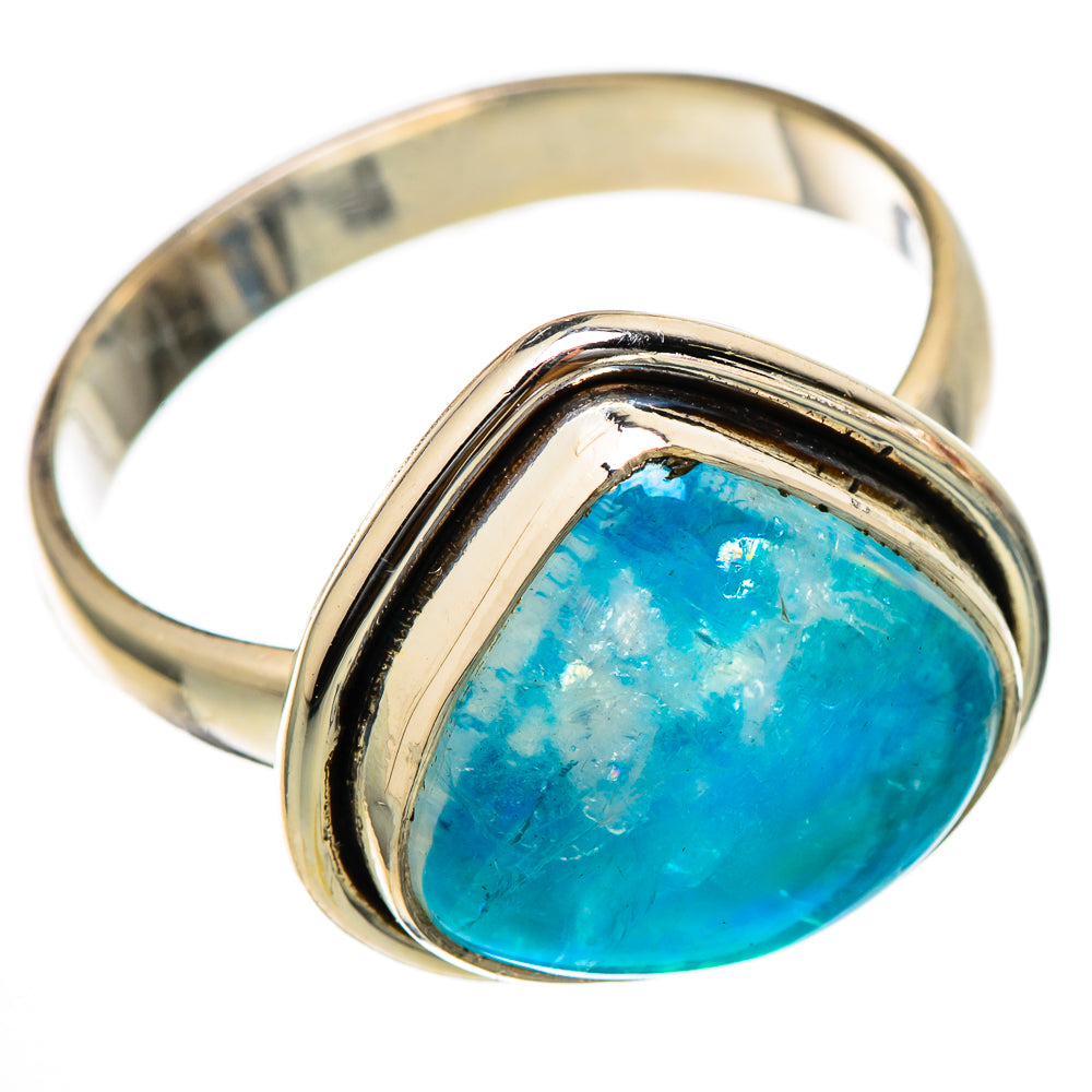 Rainbow Moonstone Rings handcrafted by Ana Silver Co - RING101656 - Photo 2