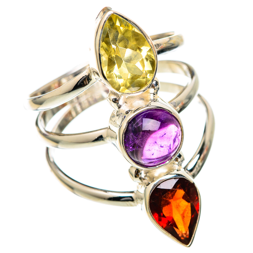 Garnet Rings handcrafted by Ana Silver Co - RING101679