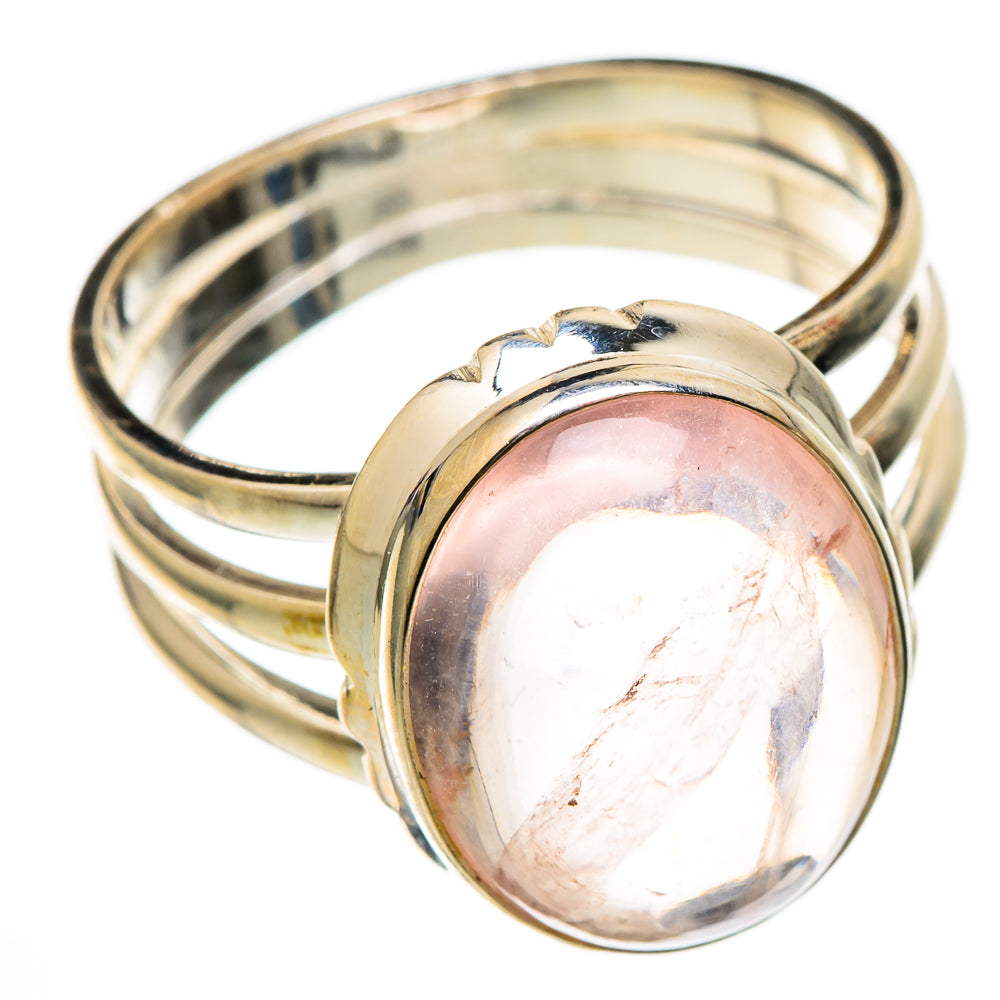 Rose Quartz Rings handcrafted by Ana Silver Co - RING101693